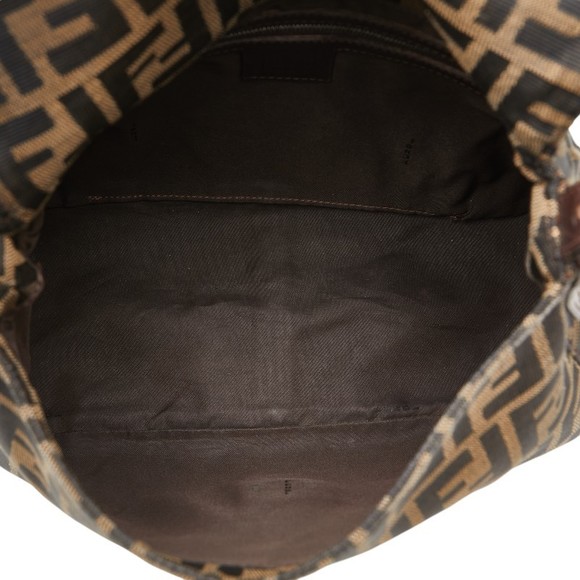 Fendi Fendi Canvas Leather Mamma Bucket Shoulder Bag Canvas Shoulder Bag 26325 - Picture 5 of 8